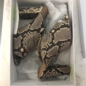 Steve Madden Vista Snake Print Mules